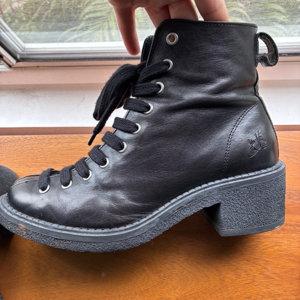 Fluevog Slacker sz 8 moto/ ankle boots - Picture 8 of 11